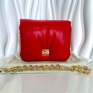 Loewe Goya Puffer Bag Red